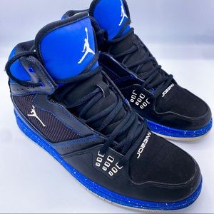 Jordan Flight 1 Royal Blue and Black Sneakers Size 9.5 Men’s
